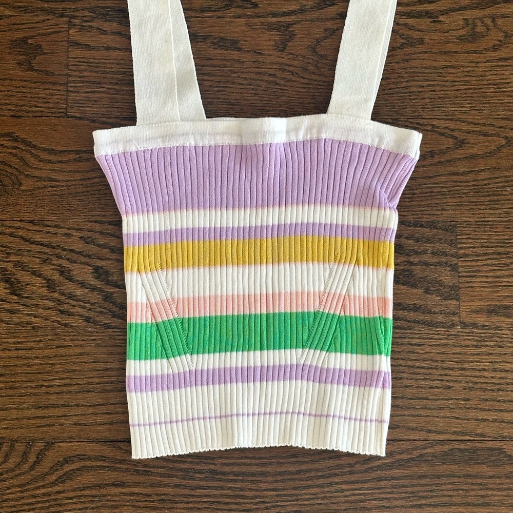 Striped Knit Tank Top